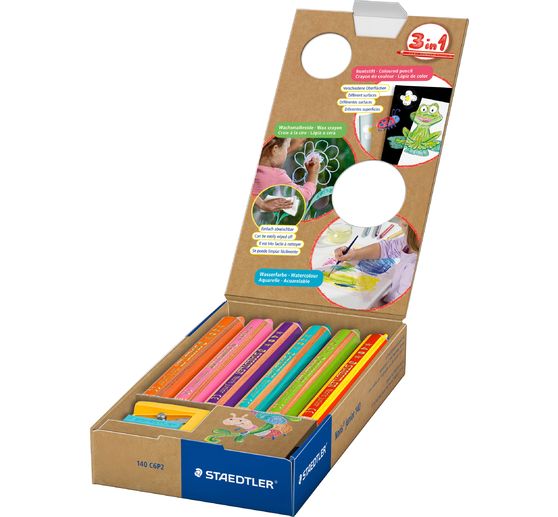 STAEDTLER Coloured pencils 5+1 "Noris junior"