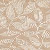Tessuto a motivo effetto lino "Rivia", rivestito in acrilico Beige