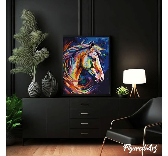 Dipingere con i numeri su telaio, 40 x 50 cm