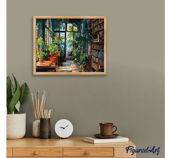 Dipingere con i numeri su telaio, 40 x 50 cm
