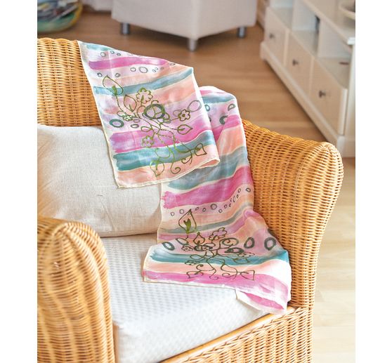 Silk scarf "Pongé 05", 28 x 28 cm