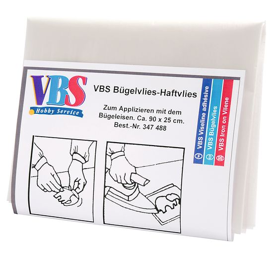 VBS Iron-on fleece - Adhesive fleece, approx. 90 x 25 cm