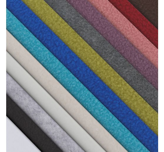 Fleece fabric "Antipeeling", uni