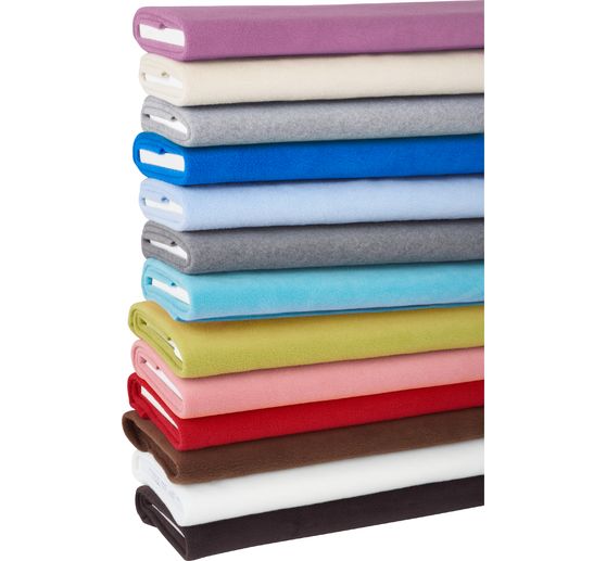 Fleece fabric "Antipeeling", uni