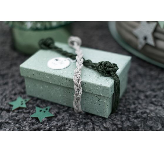 Knitted tube from paper yarn, 30m