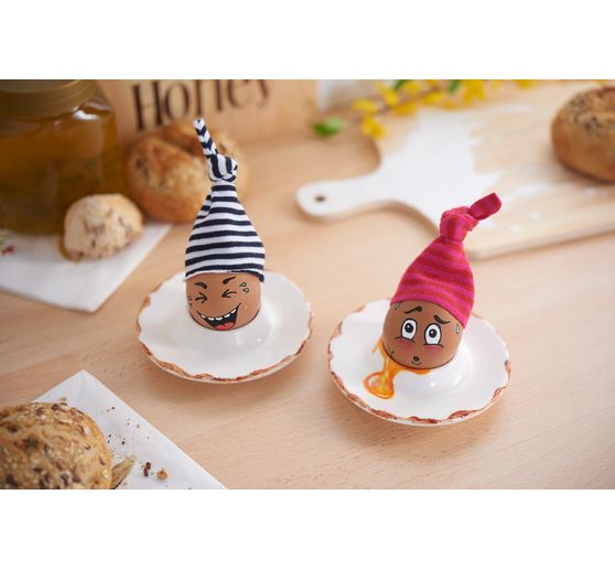 Egg cup "Flat", porcelain, 12 pieces