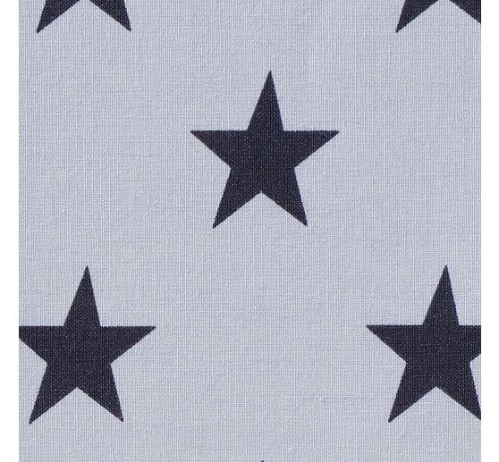 Cotton fabric "Bergen", stars Grey