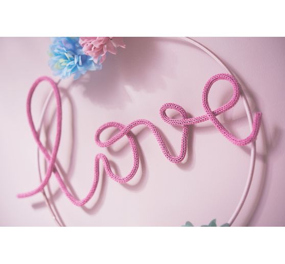 Knitted tube from paper yarn, 30m