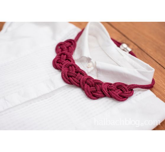 Knitted tube from paper yarn, 30m