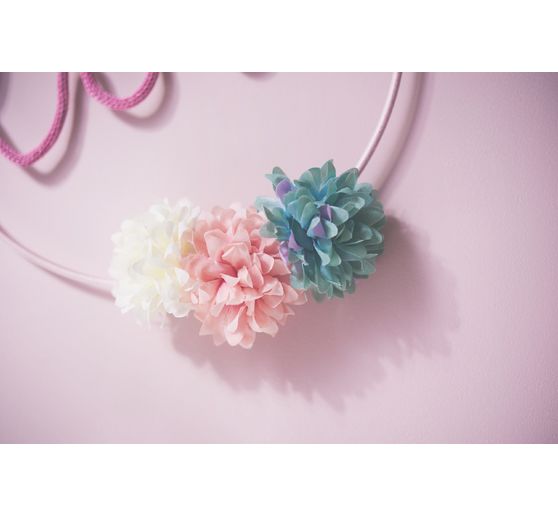 Knitted tube from paper yarn, 30m