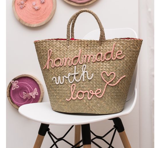 Knitted tube from paper yarn, 30m