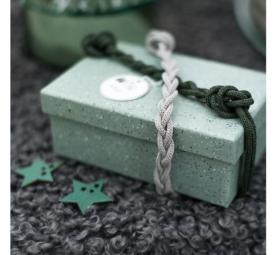 Knitted tube from paper yarn, 30m