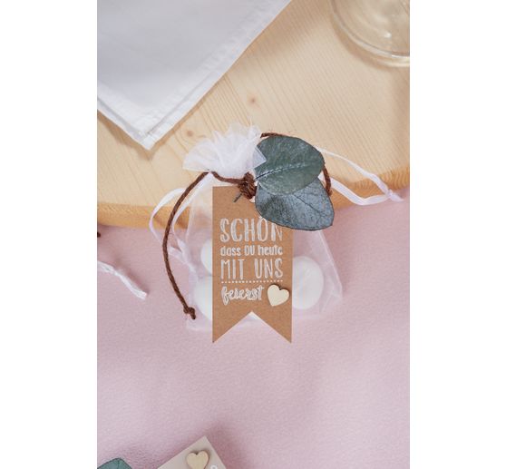 VBS Organza bags "11,5 x 15 cm", 100 pieces