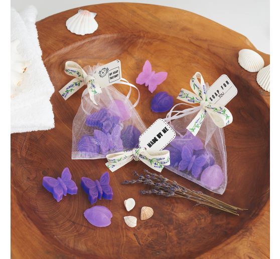 Stampo per colata in silicone "Coccinella e farfalla