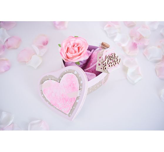 VBS Cardboard boxes "Heart", set of 12