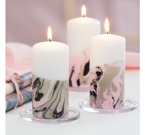 VBS Candles glass coaster, 5 pieces, Ø 10 cm