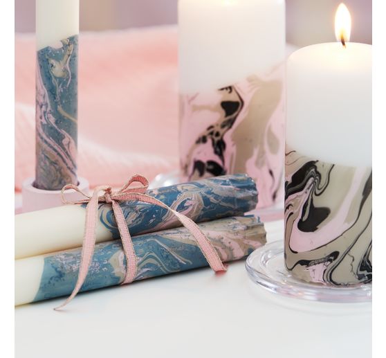 VBS Candles glass coaster, 5 pieces, Ø 10 cm