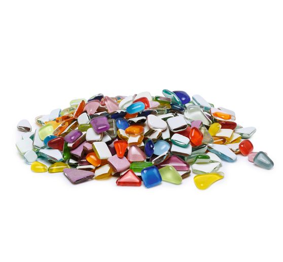 Soft glass broken mosaic "Colourful Mix", 500 g