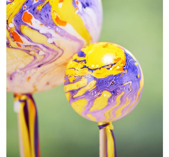 Plastic ball with socket, white