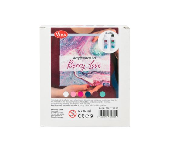 Viva Decor acrylic paint set "Berry Love"