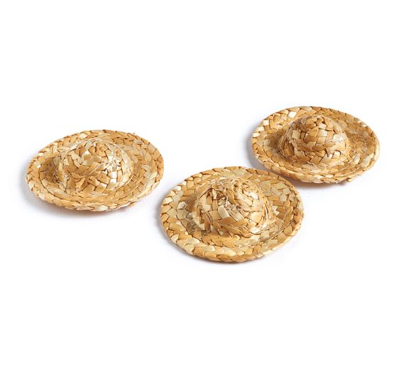 Cappello di paglia "Nature", 3 pezzi