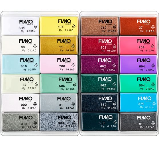FIMO confezione di materiale morbido "Effect", set di 24 pezzi