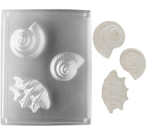Casting mould "Sea shell- Trio"