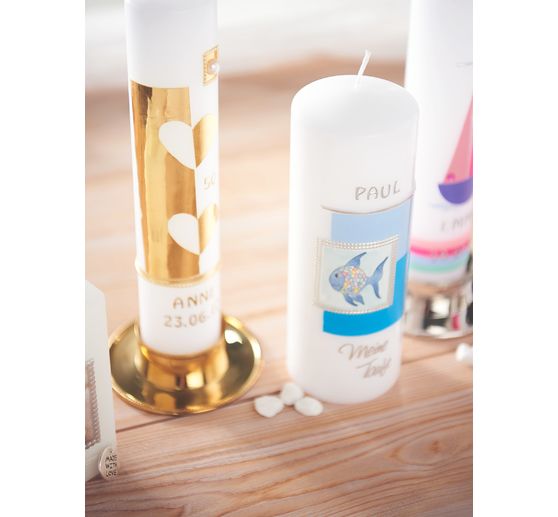 Decorating wax plates "Pastel colours", 10 x 10 cm