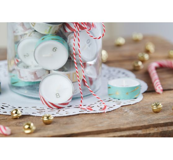 Tealight candles, flat pack of 75