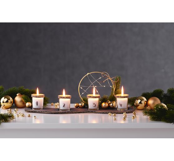 Christmas balls made of glass on wire, 36 pieces, Ø 20 / 25 / 30 mm