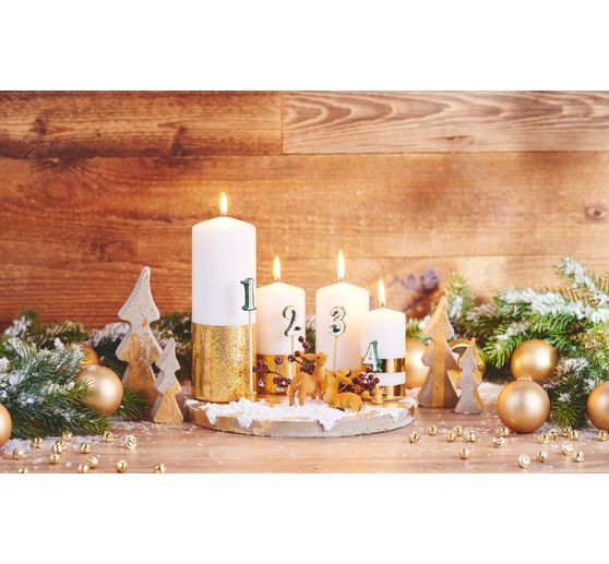 Pillar candle flat head 120/60mm