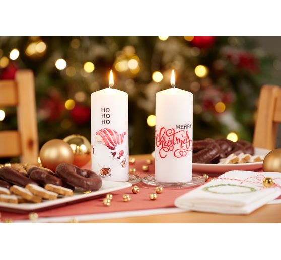 Pillar candle flat head 200/70mm