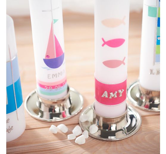 Decorating wax plates "Pastel colours", 10 x 10 cm