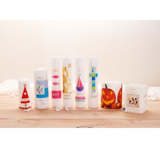 Decorating wax plates "Pastel colours", 10 x 10 cm