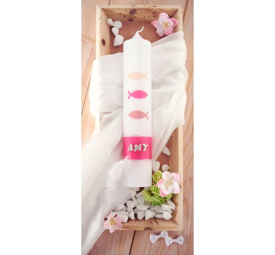 Decorating wax-pearl strips