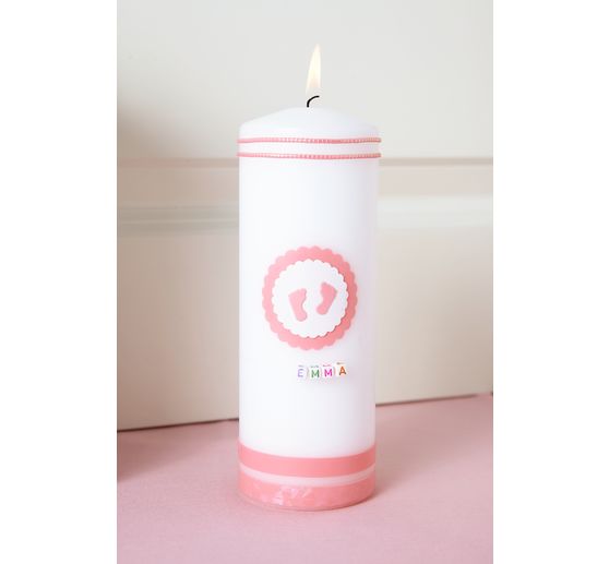 Pillar candle flat head 200/70mm