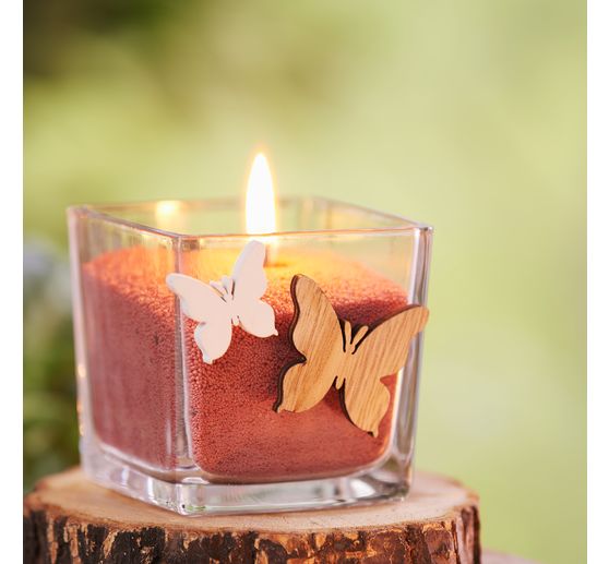 VBS Tealight jars "Cube", 4 pieces