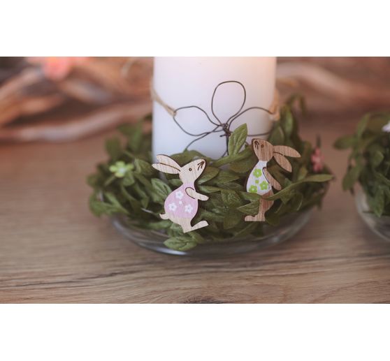 VBS Candles glass coaster, 5 pieces, Ø 10 cm