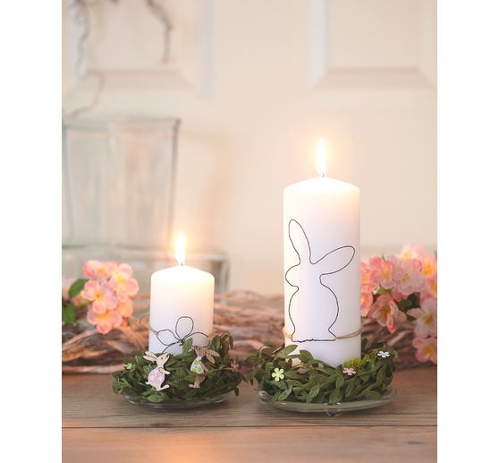 VBS Candles glass coaster, 5 pieces, Ø 10 cm