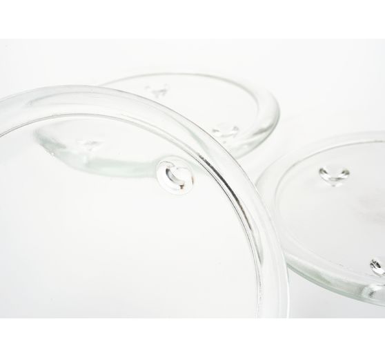 VBS Candles glass coaster, 3 pieces, Ø 13 cm