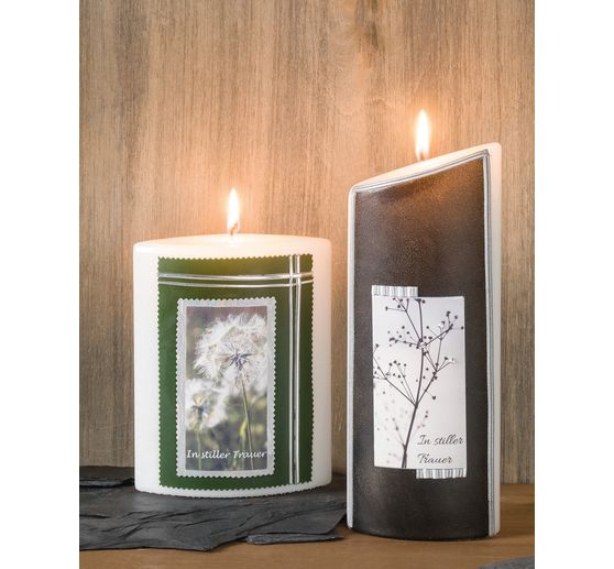 Wax motif "In silent mourning 2"