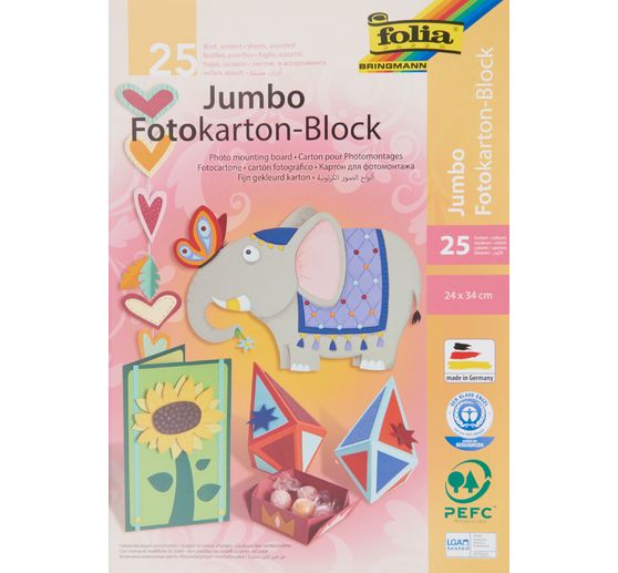 Photo cardboard block