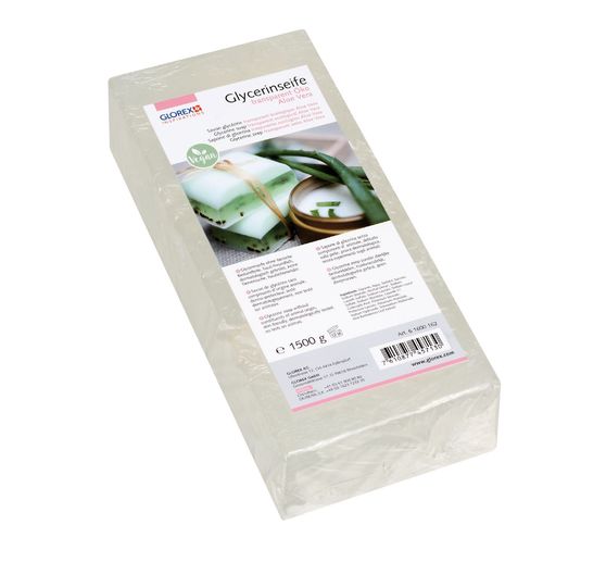 Glycerine organic soap "Aloe Vera", transparent