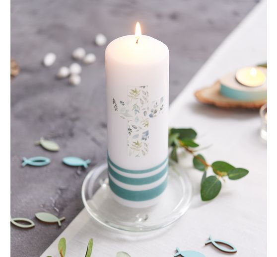 Pillar candle flat head 200/70mm