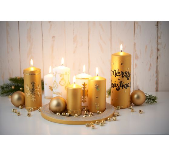 Pillar candle flat head 100/50mm