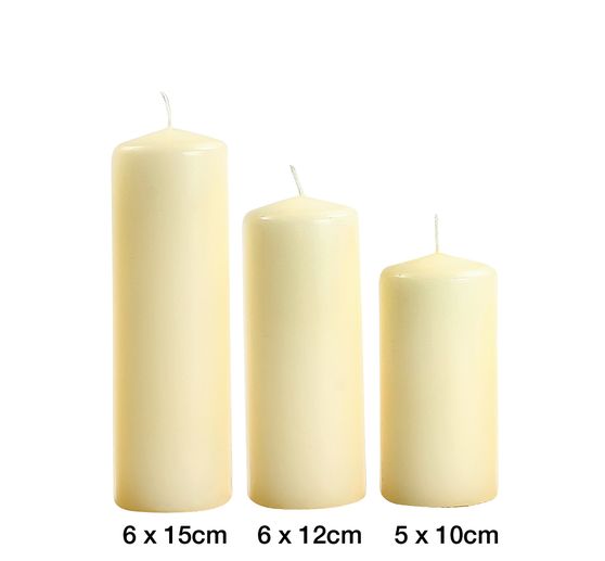 Pillar candle flat head 120/60mm