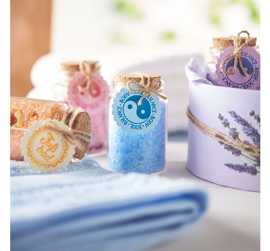 VBS Glass vials with cork, 6 pieces