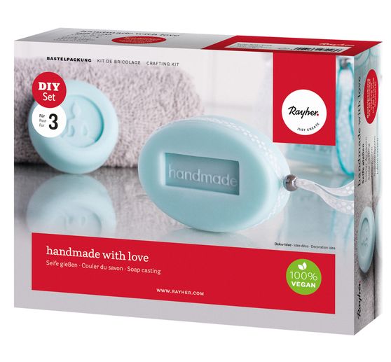 Creative set "handmade with love", pouring soap