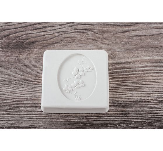 Inserto in rilievo "Fiore di ciliegio", ovale