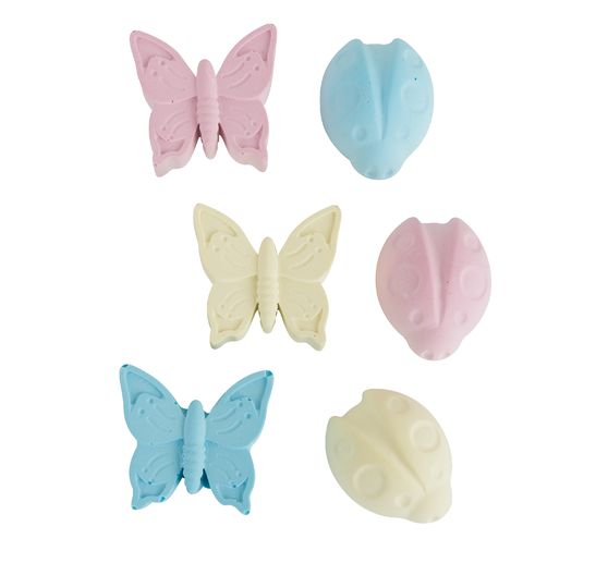 Silicone-Casting mould "Ladybird & Butterfly"